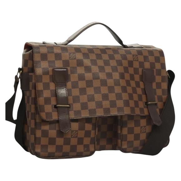 LOUIS VUITTON Damier Ebene Broadway Shoulder Bag N42270 LV Auth BA3589 - Picture 1 of 16